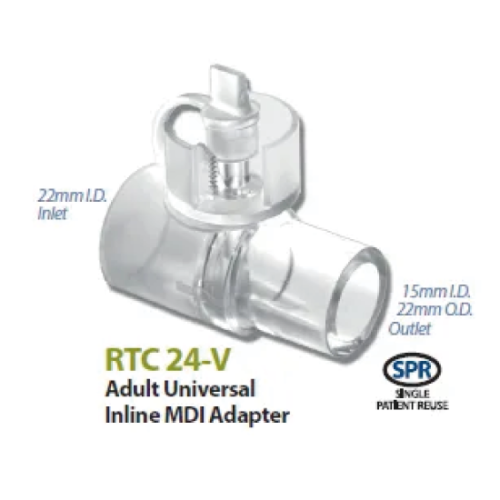 RTC 24-V Adult Universal Inline MDI Adapter – 永健醫療器材有限公司 Forever Health ...